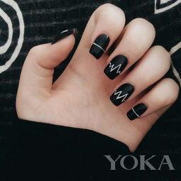 黑白美甲图片大全,美甲图片大全赏析